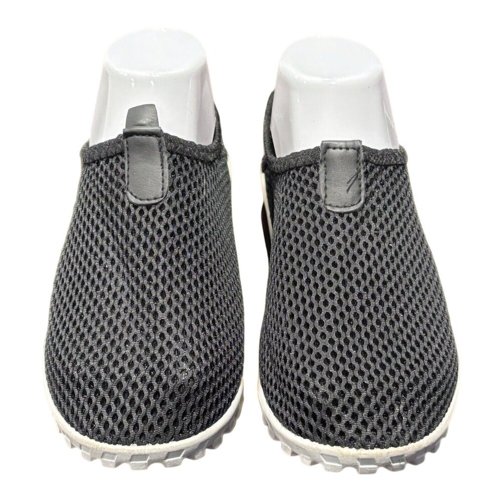 Womens Black Slip-On Sports Comfort Low Top Casual Shoes Size 7/8